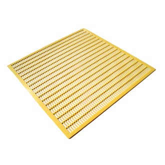 Műanyag anyarács - sárga öntött műanyag - 478x378 mm